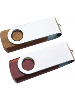 SWİES AHŞAP METAL USB BELLEK