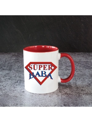 Babalar Günü Süper Baba Baskılı Kupa Bardak