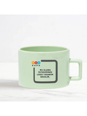 Toptan Baskılı Yeşil Nescafe Fincanı