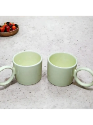 Toptan Baskılı Yuvarlak Kulplu Fenomen Seramik Kupa