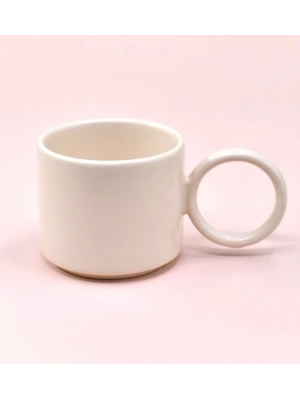 Toptan Baskılı Yuvarlak Kulplu Fenomen Seramik Kupa