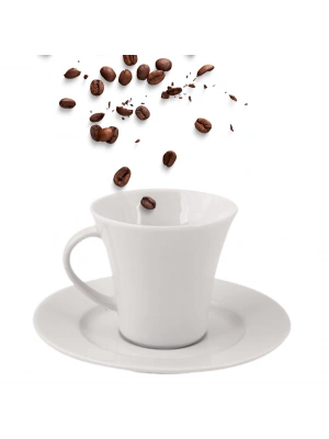 Toptan Logo Baskılı Picasso Güral Porselen Picasso Çay Fincanı 180Ml