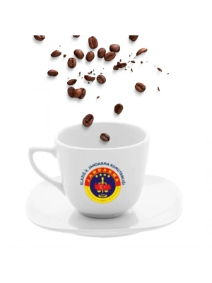 Toptan Logo Baskısız Güral Porselen Türk Kahvesi Fincan Takımı