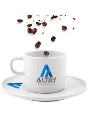 Toptan Logo Baskısız Güral Porselen Türk Kahvesi Fincan Takımı