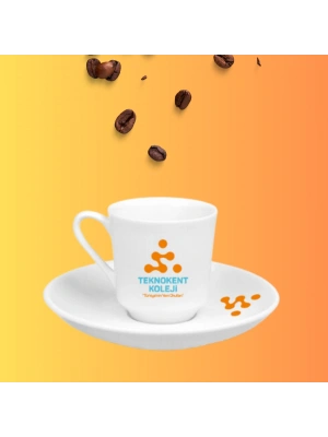 Toptan Logo Baskılı Gözde Güral Porselen Türk Kahvesi Fincan Takımı