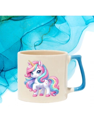 Unicorn Baskılı Nescafe Fincanı