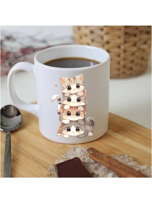 Yaramaz Kedi Baskılı Kupa Bardak