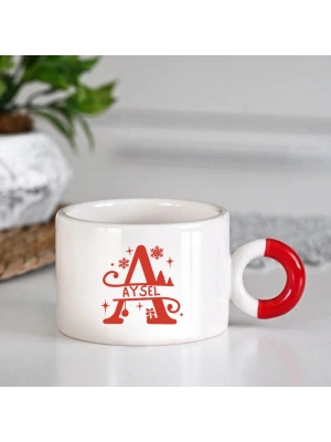 Yeniyıl Temalı Kupa Bardak, Hediye, Doğum Günü A Harfi