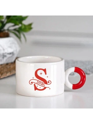 Yeniyıl Temalı Kupa Bardak, Hediye, Doğum Günü S Harfi