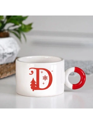 Yeniyıl Temalı Kupa Bardak, Hediye, Doğum Günü D Harfi