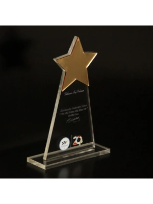 YILDIZ PLEKSİ PLAKET