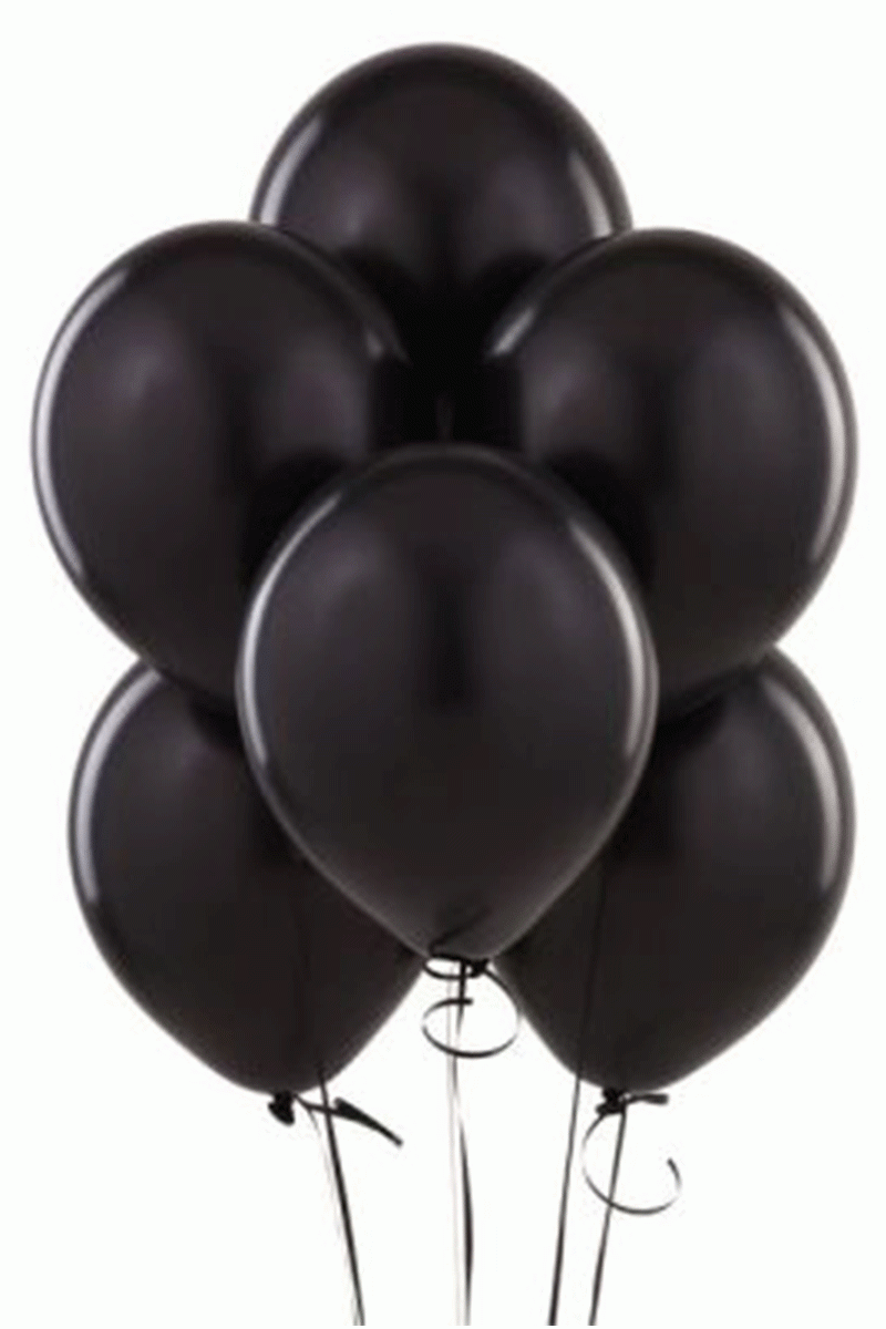SİYAH DEKO BALON 12 ?100LÜ PAKET