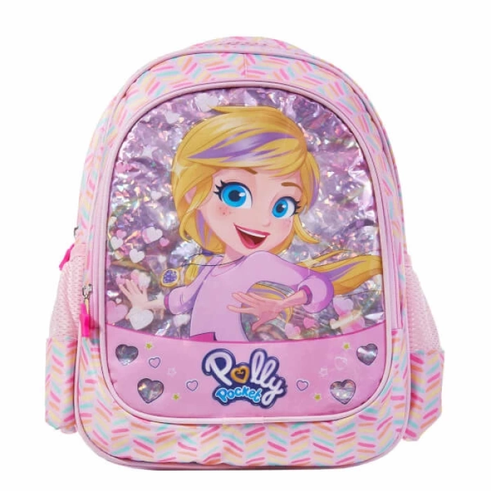 22450 POLLY POCKET SIRT ÇANTASI TOZ PEMBE