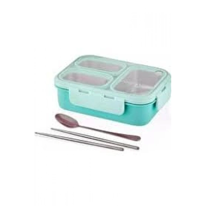 VAGONLİFE 620 ML 3 BÖLMELİ PASLANAMZ ÇELİK LUNCHBOX XC-7097