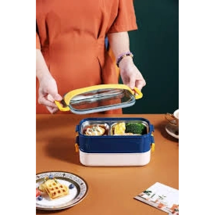 VAGONLİFE 1400 ML 3 BÖLMELİ PASLANMAZ ÇELİK LUNCHBOX XC-462-