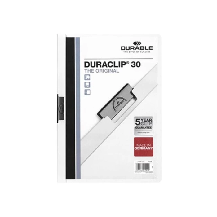 DURABLE DURACLIP ORIGINAL 30 SF. KAPASİTELİ - BEYAZ