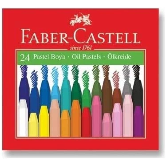 Faber Karton Kutu Pastel Boya, 24 Renk
