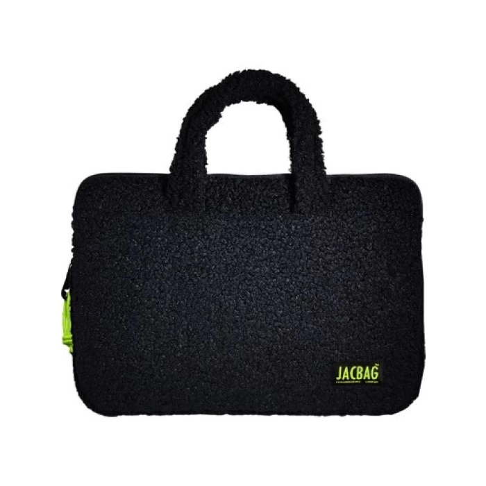 JAC-63 JACBAG PELUŞ NOTEBOOK ÇANTASI SİYAH