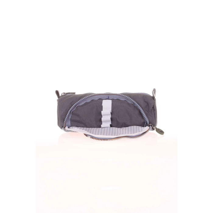 KAUKKO CRAZY ÇİFT BÖLMELİ KALEM ÇANTASI (GREY)  K2516