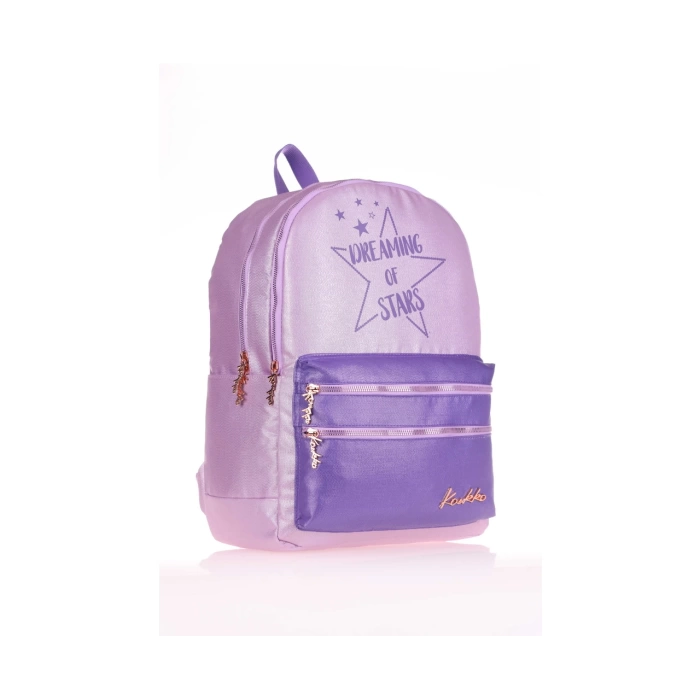 KAUKKO K1568  SPARKLE SIRT ÇANTASI (DUBLE LİLA)