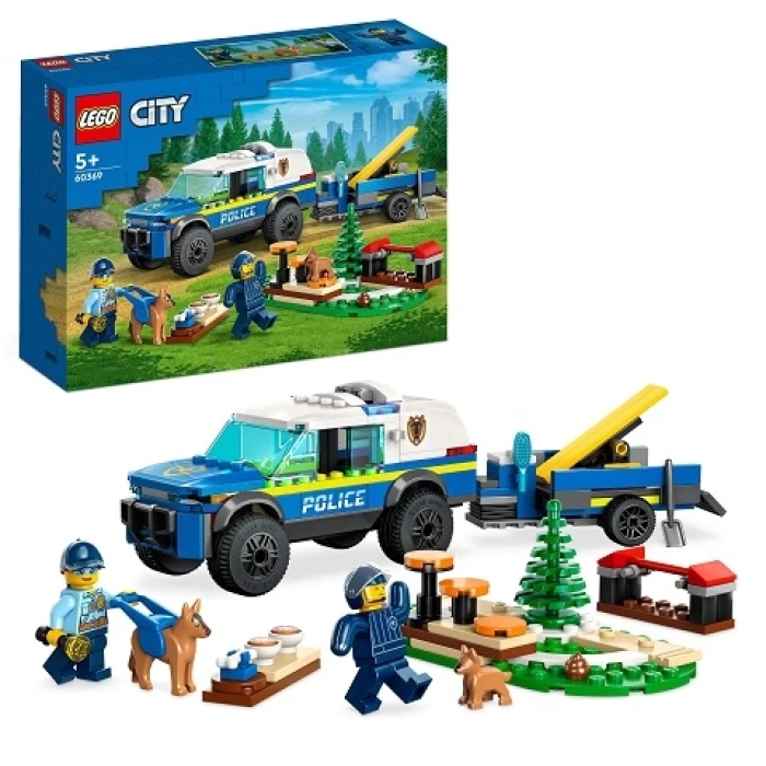 LEGO City Mobil Polis Köpeği Eğitimi 60369 Oyuncak Yapım Seti (197 Parça)