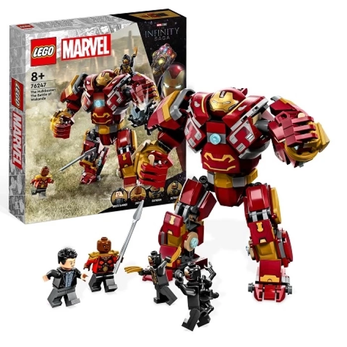 LEGO Marvel Hulkbuster: Wakanda Savaşı 76247 Oyuncak Yapım Seti (385 Parça)