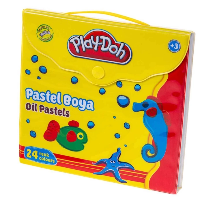 Play-Doh 24 Renk Pastel Boya / Çantalı