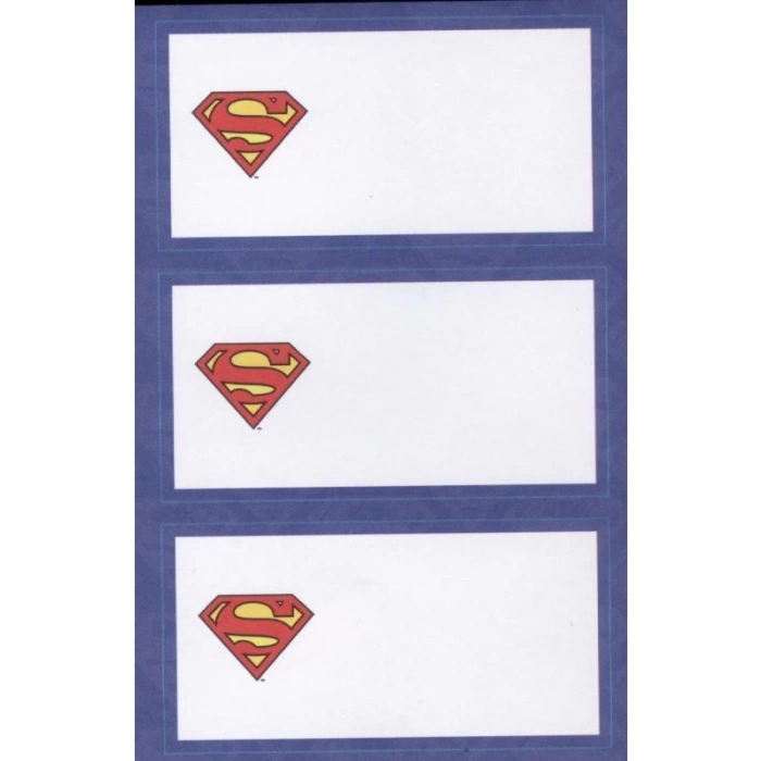 UMUR Superman Okul Etiketi (8*3)24lü