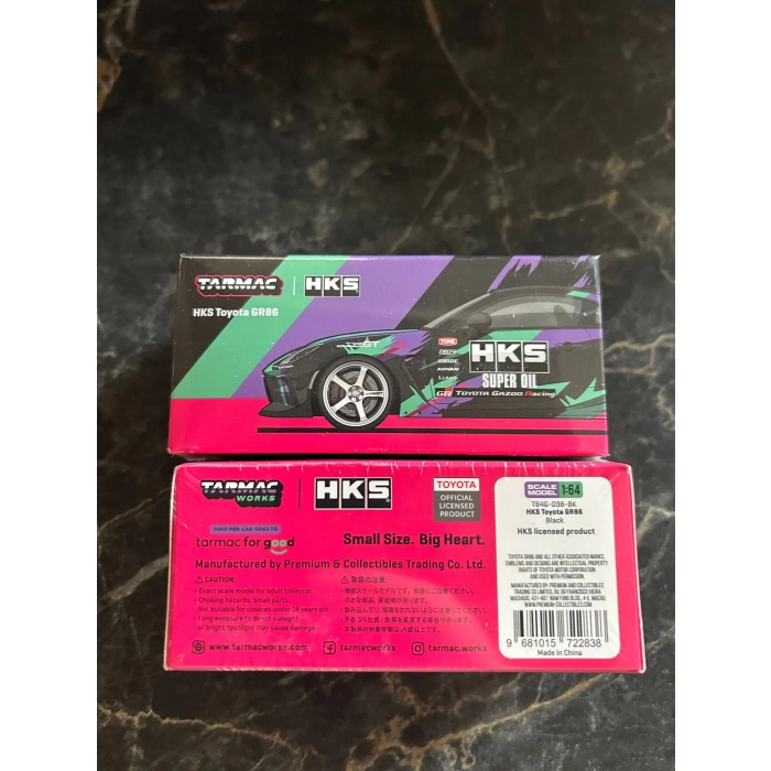 Tarmac Works 1/64 HKS Toyota GR86 Black