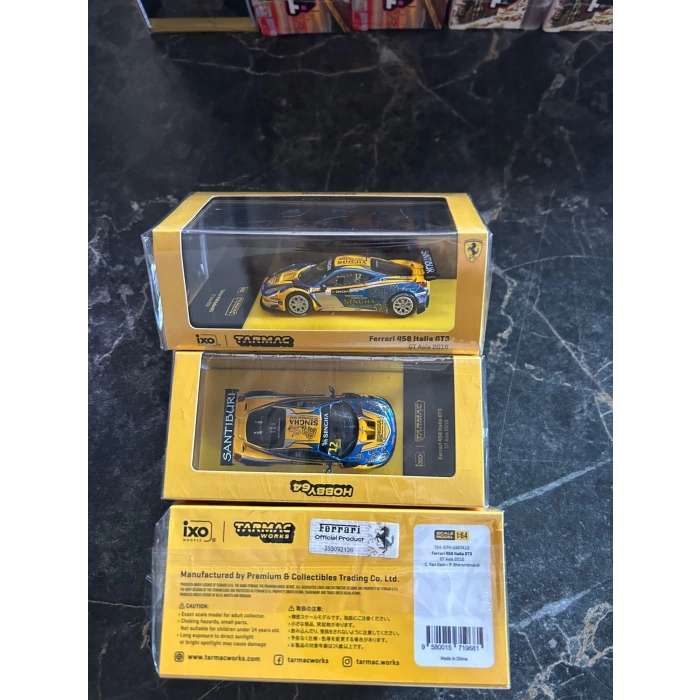 Tarmac Works X iXO Models 1/64 Ferrari 458 Italia GT3 GT Asia 2016