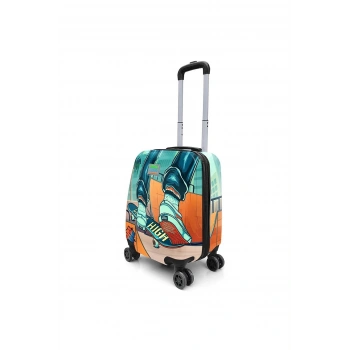 16742 YAYGAN CORALHIGH MİNİ VALİZ (TURUNCU KAYKAY DESENLİ)