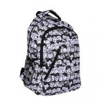 B&D SELECTION SIRT ÇANTASI HUMAN SİYAH-BEYAZ