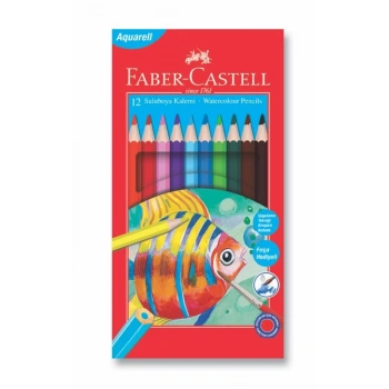 Faber Karton Kutu Aquarel Boya Kalemi 12 Renk  