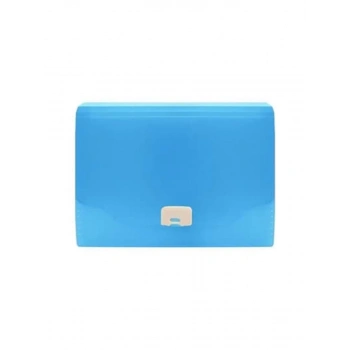 Faber Körüklü Dosya Neon Renkler, Mavi