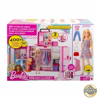 HGX57 BARBIE VE YENİ RÜYA DOLABI OYUN SETİ