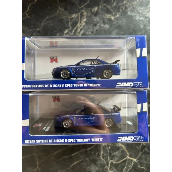 Inno 1/64 Nissan Skyline GT-R (R34) V-SPEC Tuned by MINES