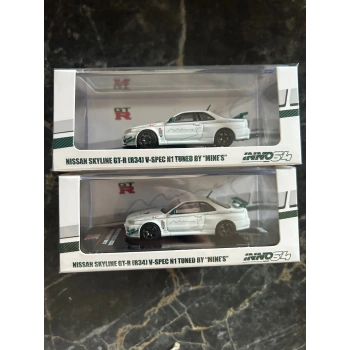 Inno 1/64 NISSAN SKYLINE GT-R (R34) V-SPEC Tuned by MINES