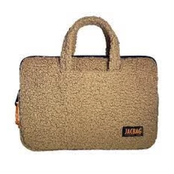JAC-63 JACBAG PELUŞ NOTEBOOK ÇANTASI BEJ
