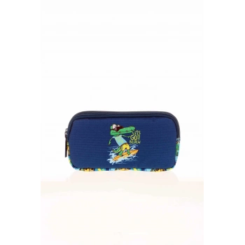 KIDS&LOVE 3 BÖLMELİ KALEM ÇANTASI (FAST CROCODILE)  L8126