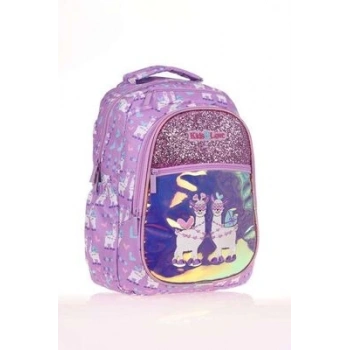 L5093 KAUKKO KIDS&LOVE SIRT ÇANTASI (AYNALI-TAŞLI LAMA)