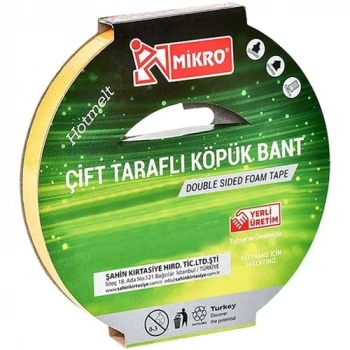 MİKRO BNT-202 18MMX5MT ÇİFT TARF.KÖPÜK BANT 16LI