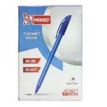 MİKRO M-25 TÜKENMEZ KALEM MAVİ
