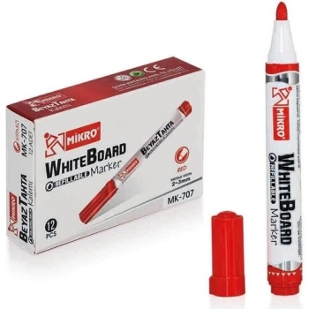 MİKRO MK 707 KIRMIZI DOLDURULABİLİR TAHTA KALEMİ