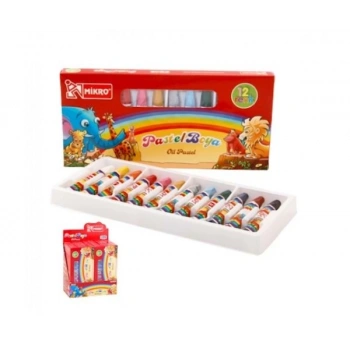 MİKRO PB-12N PASTEL BOYA KAPAKLI (YENİ)