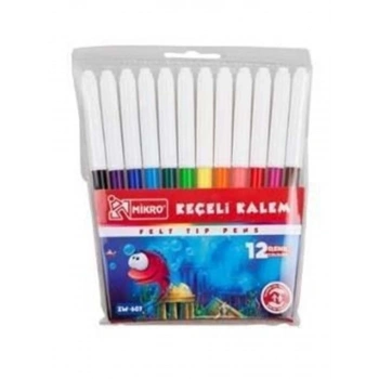MİKRO ZW-607 KEÇELİ KALEM 12 RENK