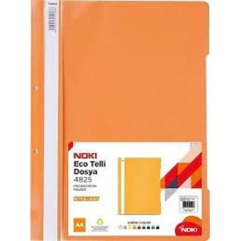 NOKİ PLASTİK TELLİ DOSYA TURUNCU