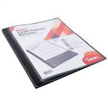 NOKİ SUNUM DOSYASI CEPLİ 40 YAPRAK SİYAH