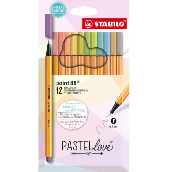 STABILO point 88 Pastellove 12li YENİ8812-7-7