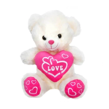 Sunman Peluş Ayı Oturan Love Kalpli