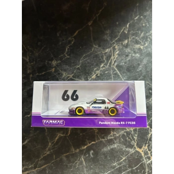 Tarmac Works 1/64 Pandem Mazda RX-7 FC3S White / purple